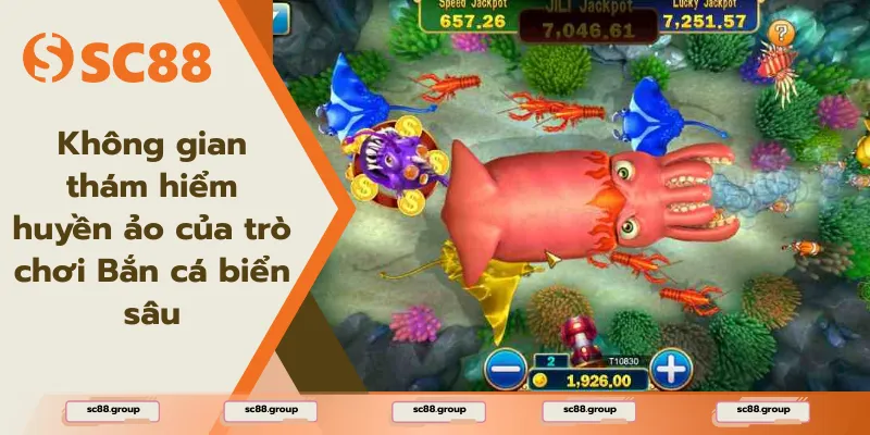 Không gian thám hiểm huyền ảo của trò chơi Bắn cá biển sâu