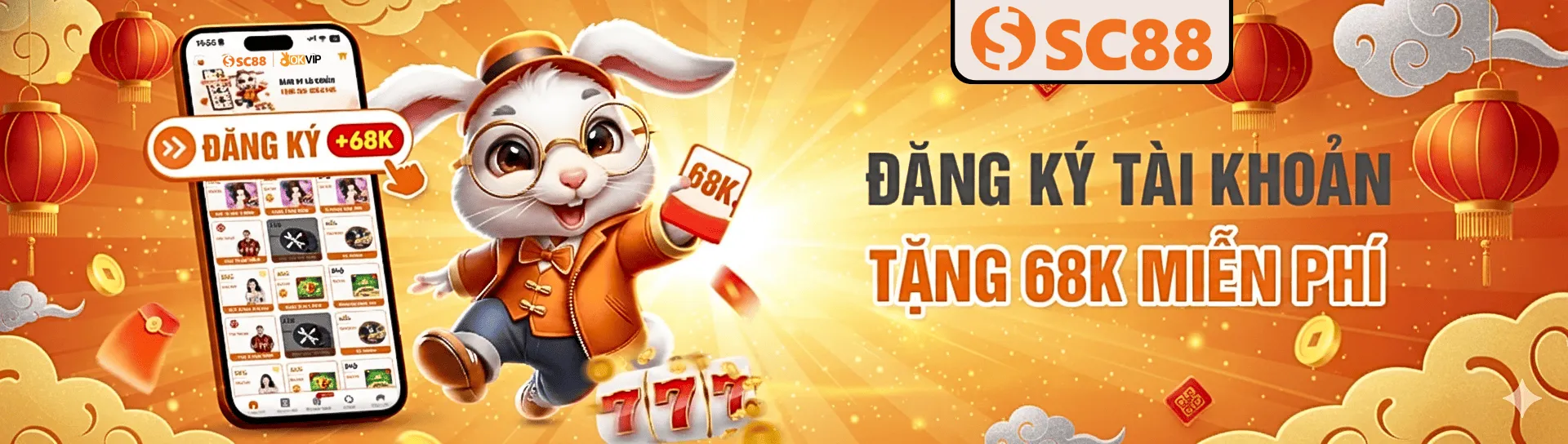Đăng ký SC88 nhận 68K miễn phí không cần nạp